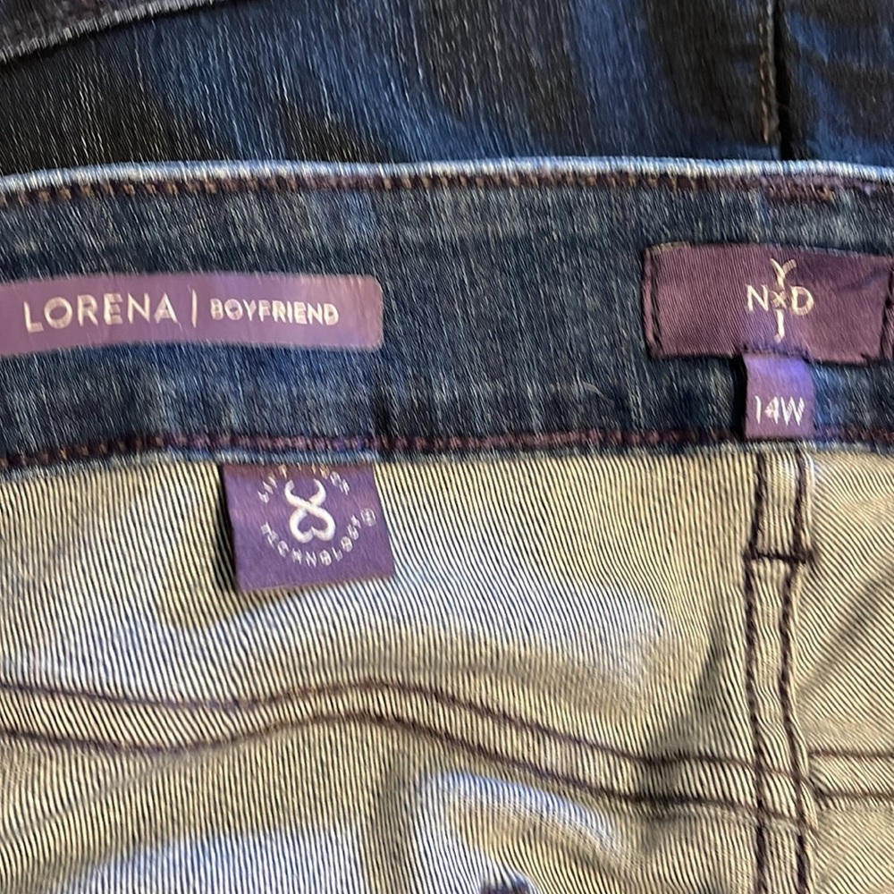 Not Your Daughters Jeans, size 14w. Lorena boyfriend style with cuffed bottom. - Picture 5 of 6